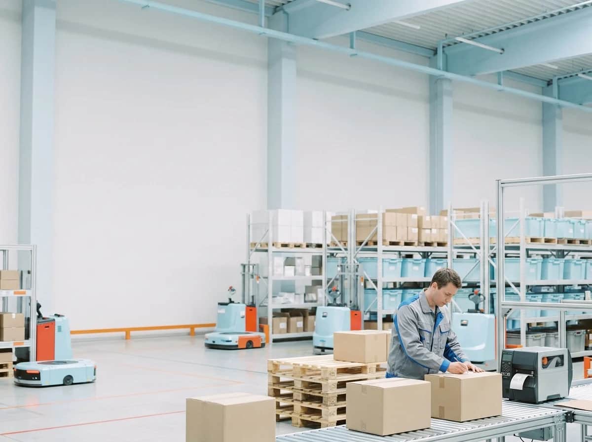 Amazon FBA cartons prepared for fulfilment-centre delivery
