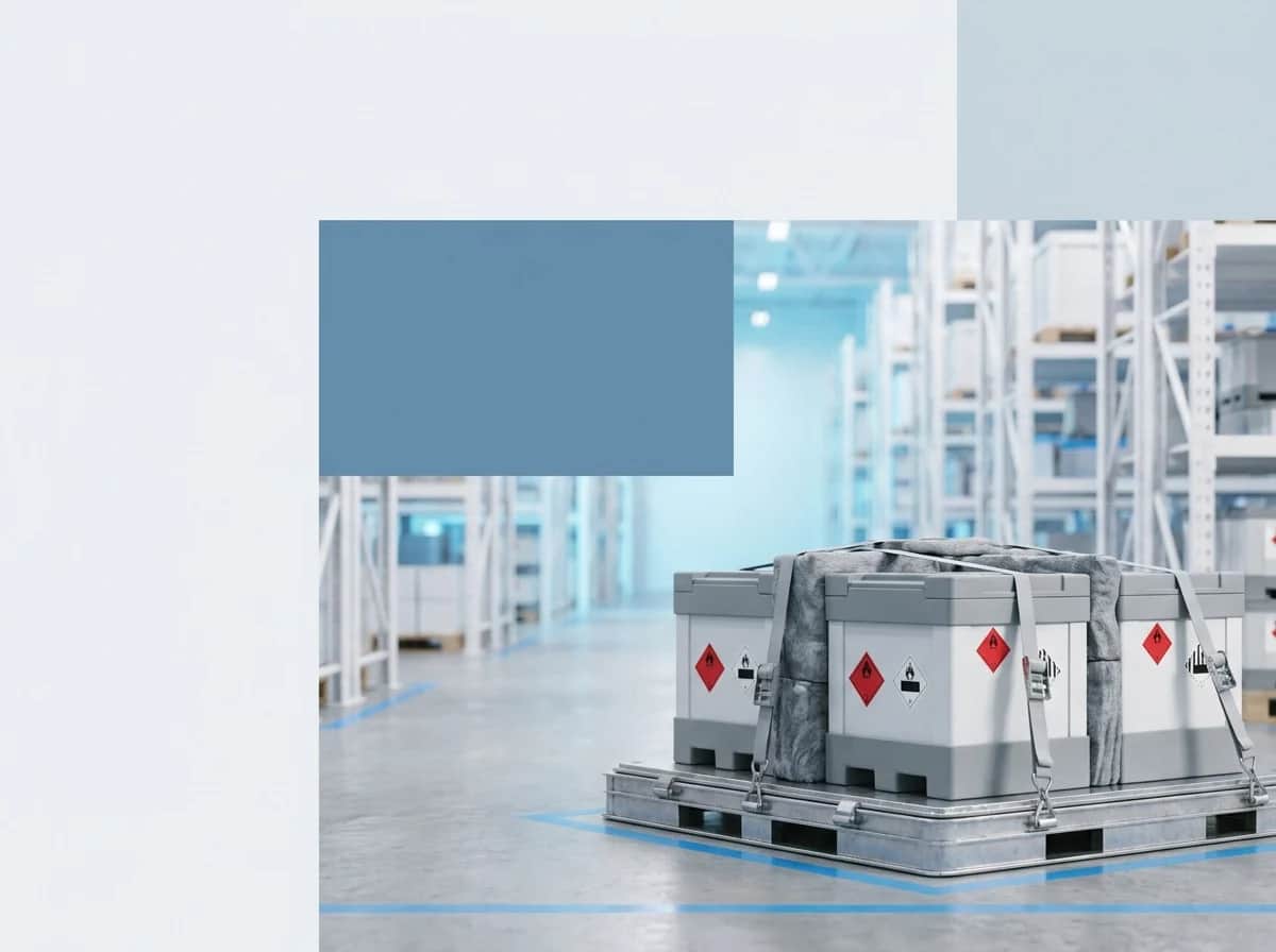 Lithium batteries packed for compliant international shipping