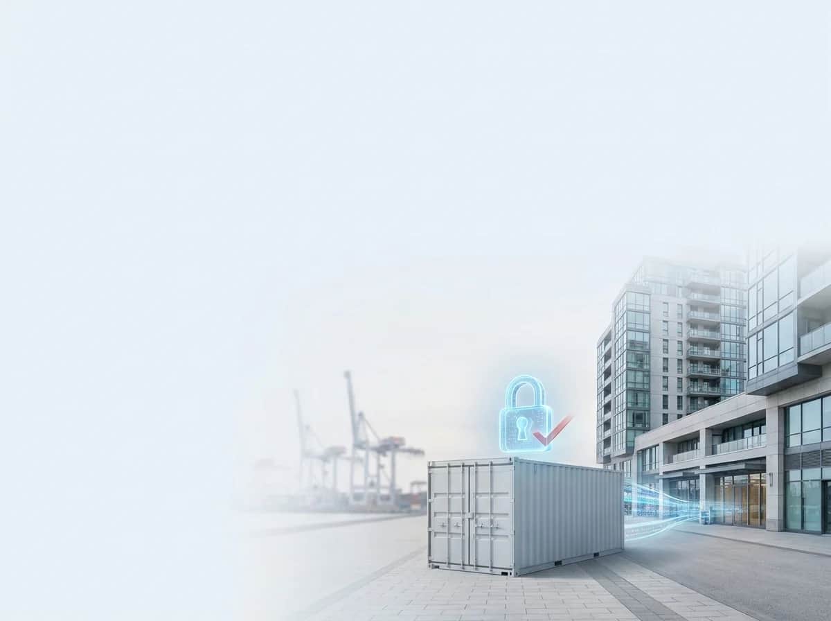 Door-to-door DDP freight arriving at its destination